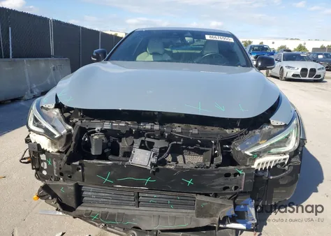 2021 Infiniti Q60 Red Sport 400 из США, поврежденный, VIN JN1FV7LK6MM530346